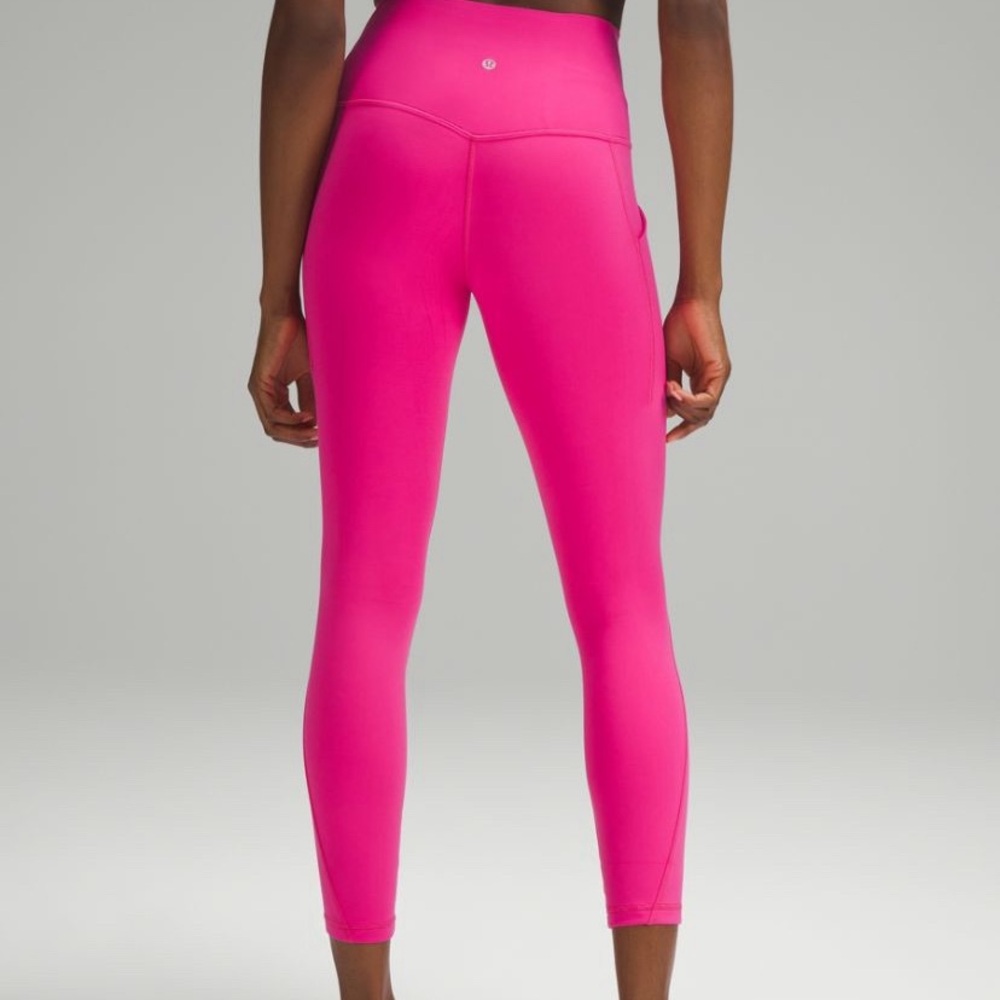 Align ribbed HR pant 25” sonic pink